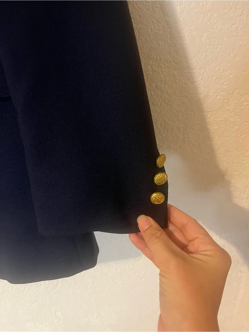 Craig Scott Men's Classic Navy Blazer with Gold Buttons size 44L